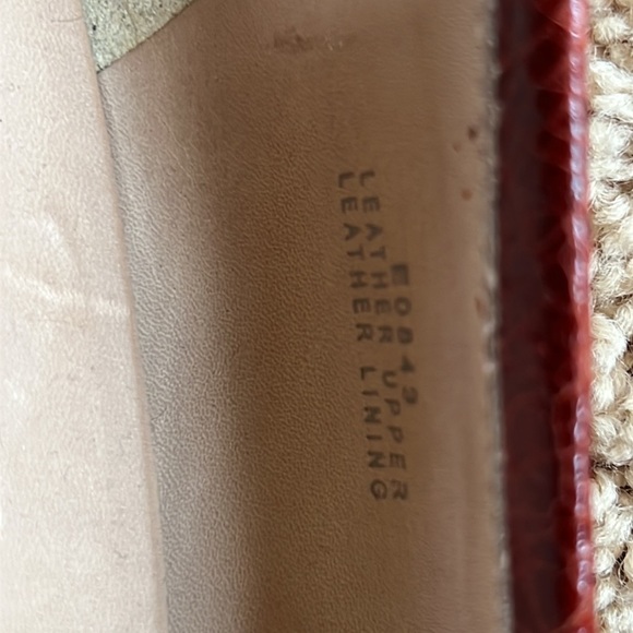 J.Crew mens 10.5 Biella crackled leather loafers in warm serpia. main image 7